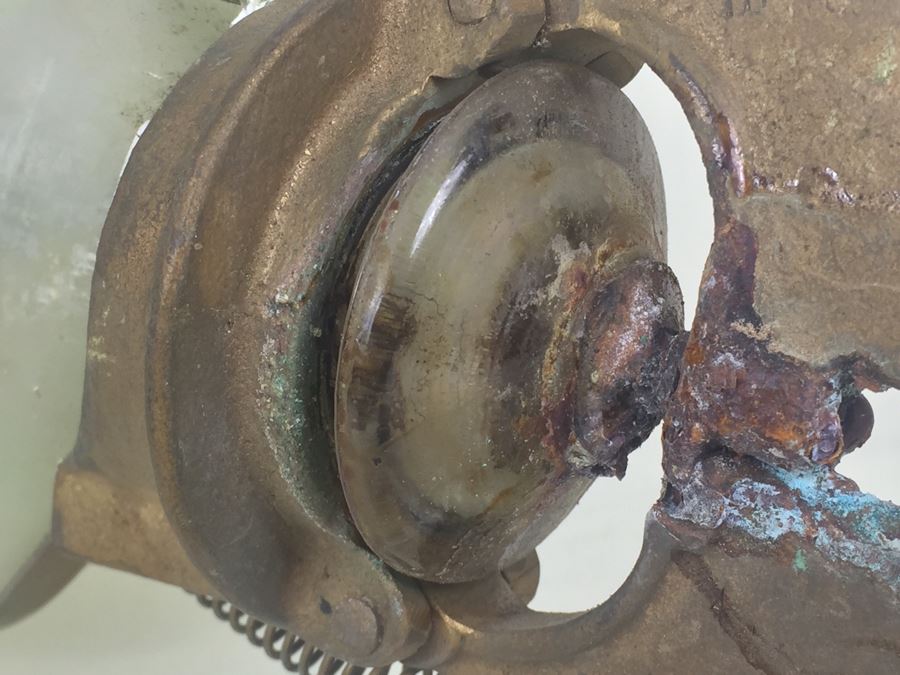 Vintage Shur-Spray Glass Fire Extinguisher For Fire The Chemical Sprinkler With Metal Mounting  [Photo 14]