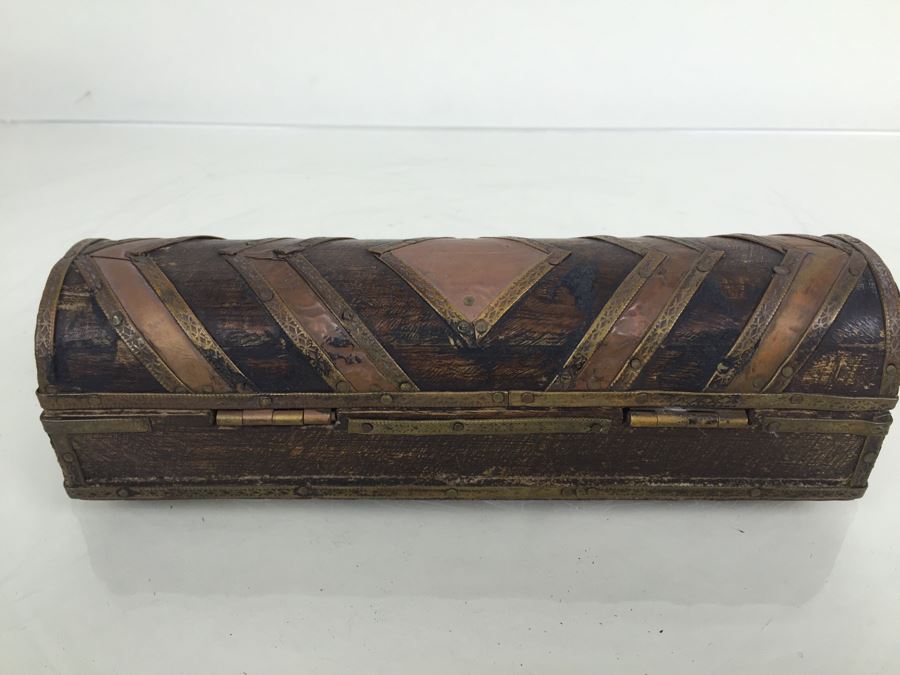 Walt Disney Co Folk Art Wood And Embossed Metal Box [Photo 8]