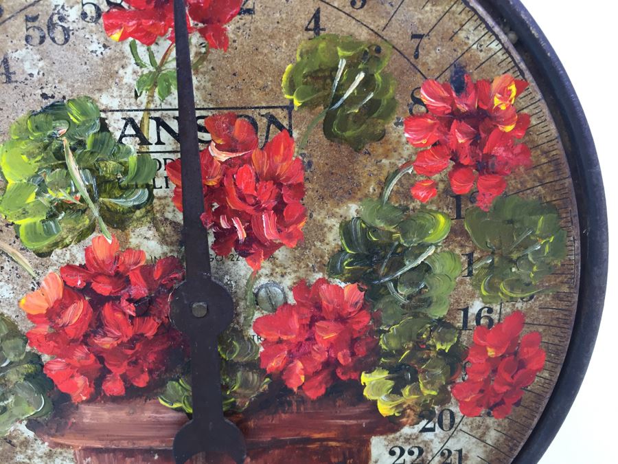 Vintage Kitchen Scale With Painted Floral Motif On Dial [Photo 6]