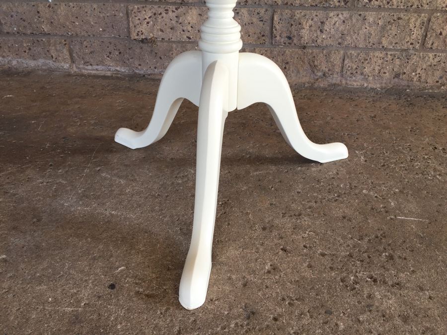 Pottery Barn White 2-Tier Pedestal Table [Photo 8]