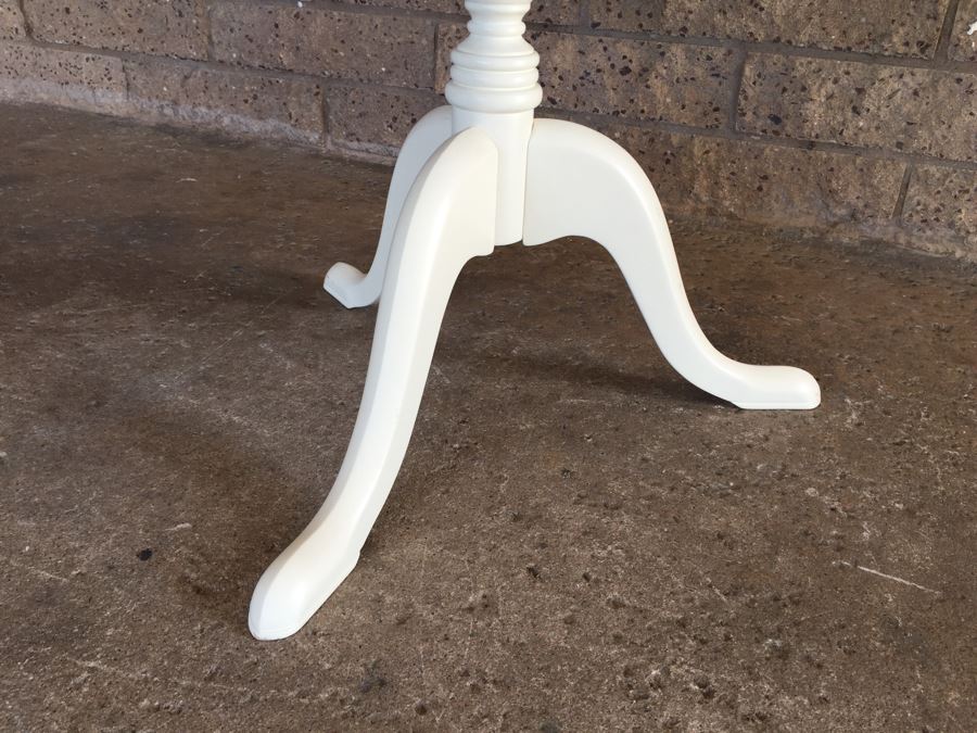 Pottery Barn White 2-Tier Pedestal Table [Photo 7]