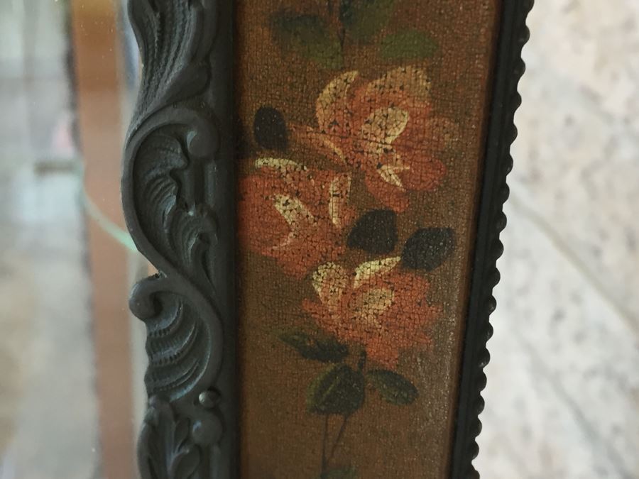 Exquisite French Curio Display Cabinet With Curved Glass On All Sides And Glass On Top Hand Painted And Beautifully Embellished With Metal Accents [Photo 25]