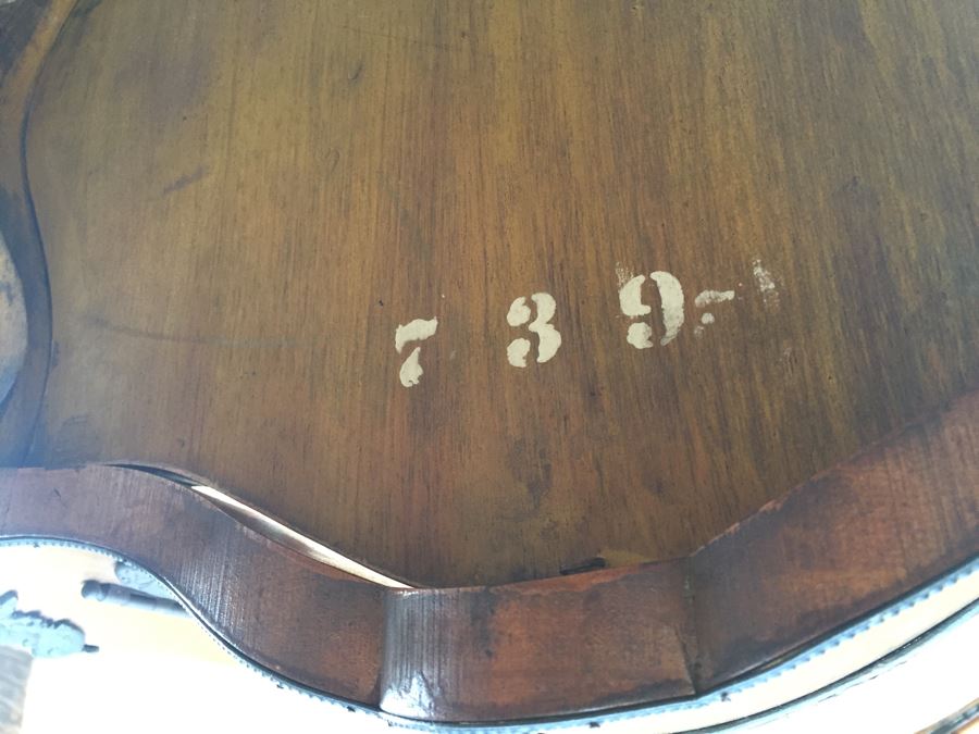 Exquisite French Curio Display Cabinet With Curved Glass On All Sides And Glass On Top Hand Painted And Beautifully Embellished With Metal Accents [Photo 40]