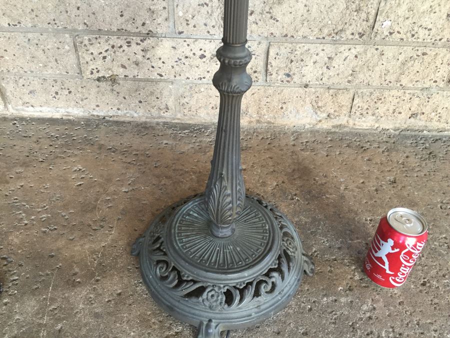 Nice Metal Floor Lamp Accented With Polished Agate [Photo 3]