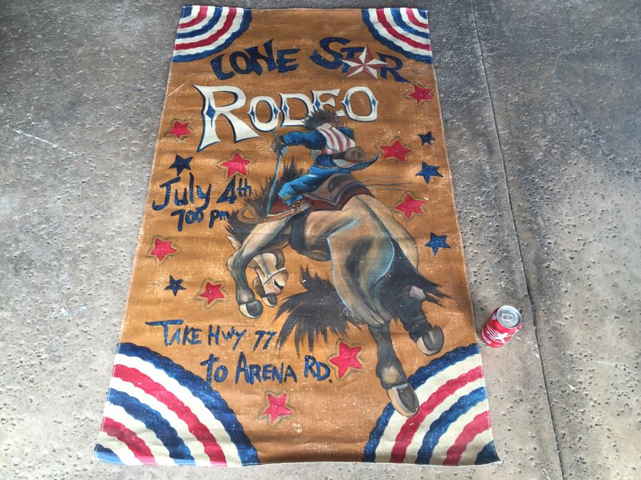 Lone Star Rodeo Reproduction Canvas Painting Poster [Photo 12]