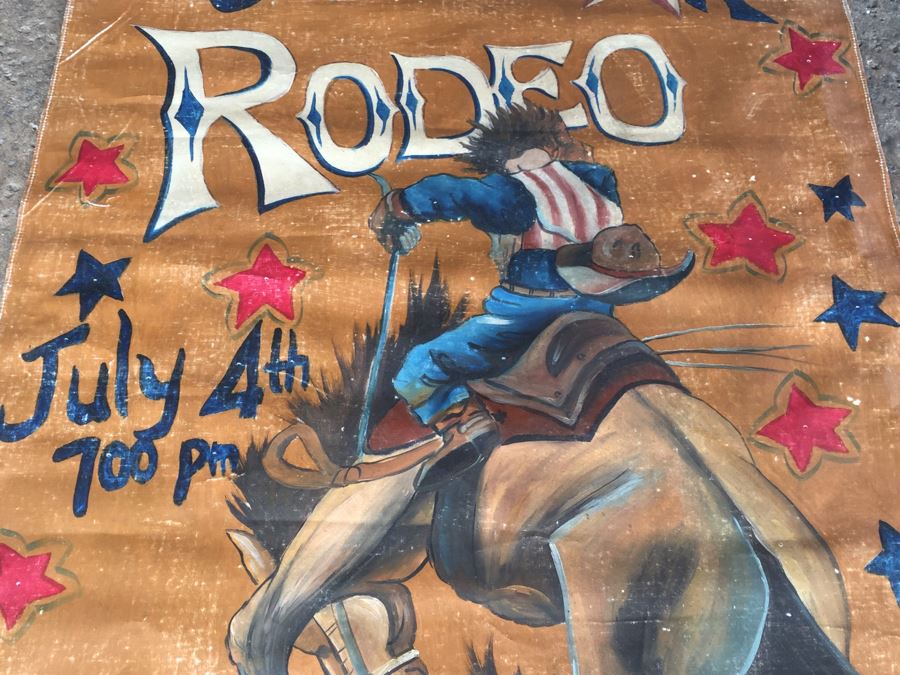 Lone Star Rodeo Reproduction Canvas Painting Poster [Photo 6]