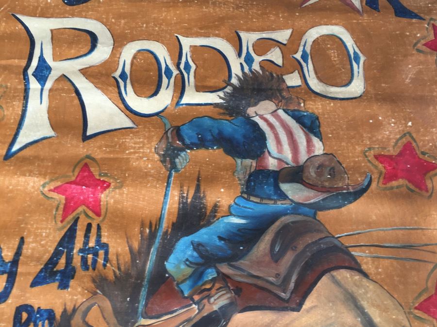 Lone Star Rodeo Reproduction Canvas Painting Poster [Photo 8]