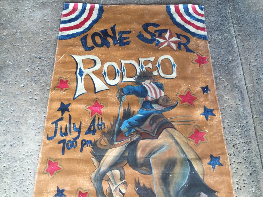 Lone Star Rodeo Reproduction Canvas Painting Poster [Photo 4]