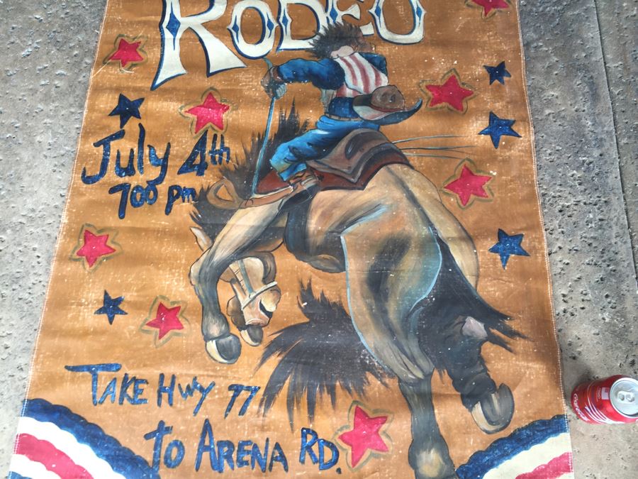 Lone Star Rodeo Reproduction Canvas Painting Poster [Photo 13]