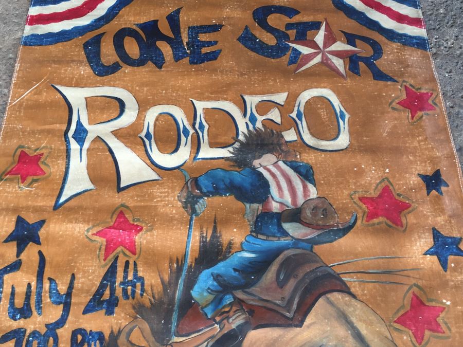 Lone Star Rodeo Reproduction Canvas Painting Poster [Photo 2]