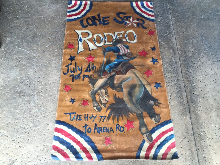 Lone Star Rodeo Reproduction Canvas Painting Poster [Photo 11]