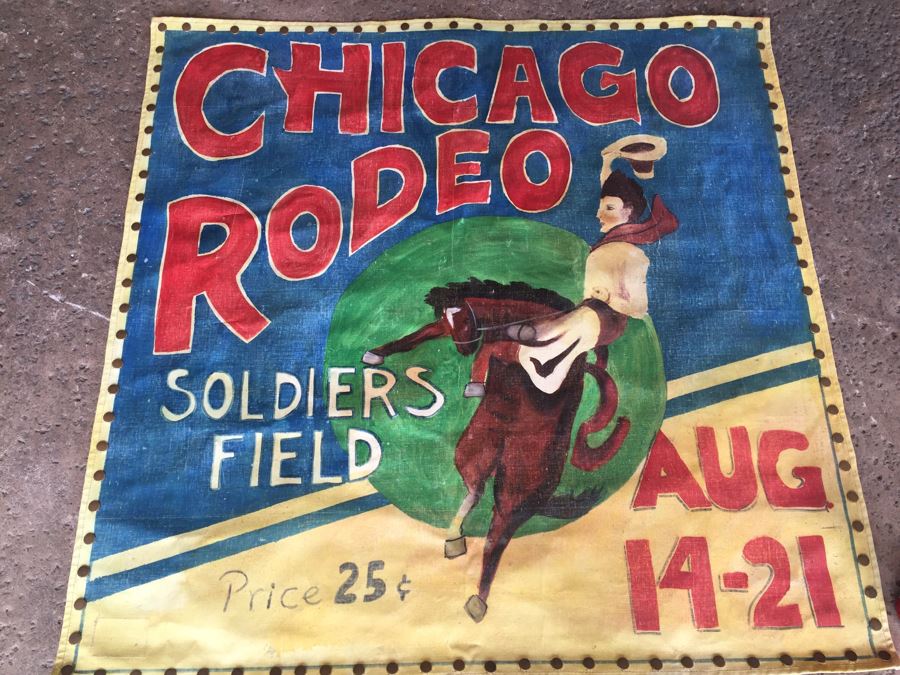 Chicago Rodeo Reproduction Canvas Painting Poster [Photo 6]