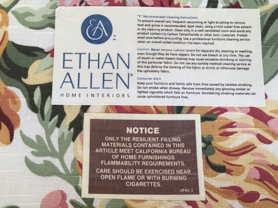 Large Ethan Allen Oversized Upholstered Armchair [Photo 11]