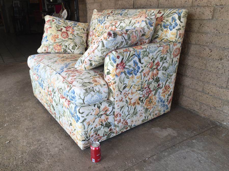 Large Ethan Allen Oversized Upholstered Armchair [Photo 5]