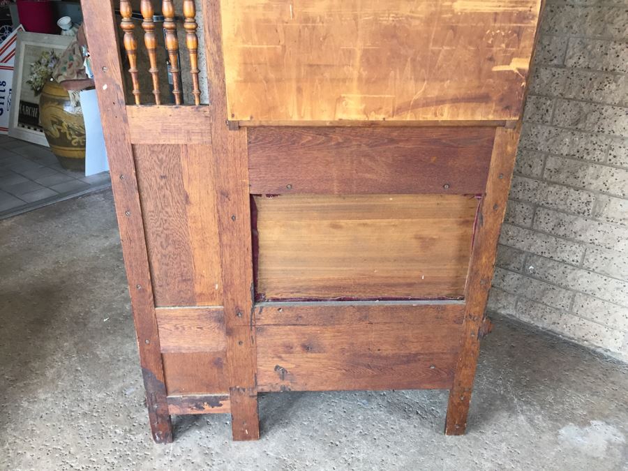 Stunning Antique Hall Tree With Nice Wood Carvings From Standard Furniture Co Seattle WA [Photo 28]