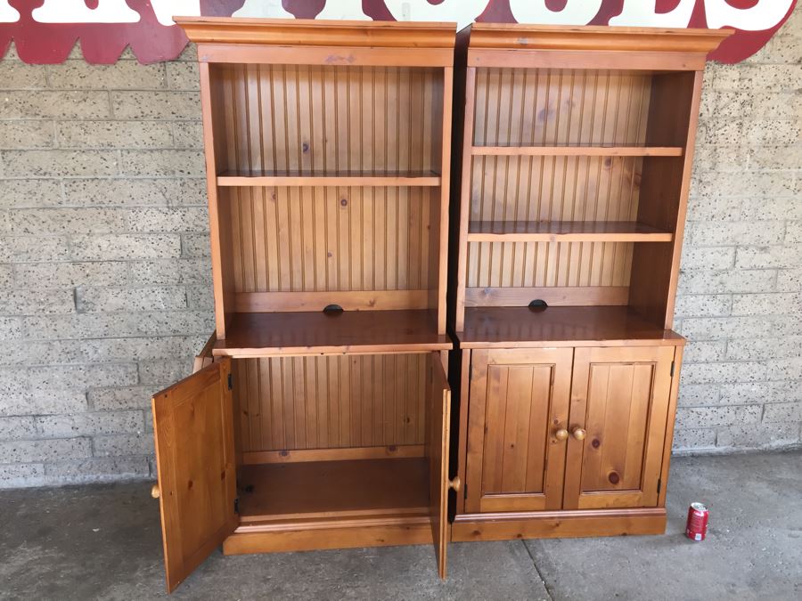 4-Piece Pottery Barn Kids Cabinet With Hutch Bookcase [Photo 13]