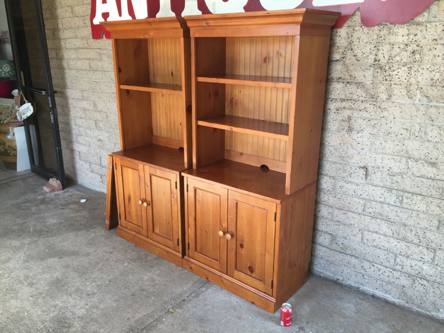 4-Piece Pottery Barn Kids Cabinet With Hutch Bookcase [Photo 2]