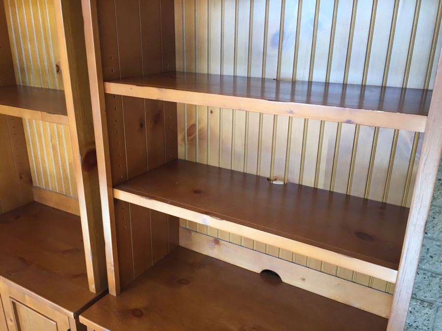 4-Piece Pottery Barn Kids Cabinet With Hutch Bookcase [Photo 7]