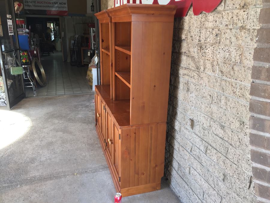 4-Piece Pottery Barn Kids Cabinet With Hutch Bookcase [Photo 6]