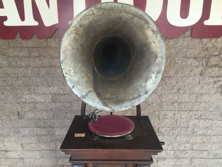 Working Antique Gramophone The World's Finest Reproducer Made In Germany With Large Sound Horn Trix Sound 78 Record Player [Photo 3]