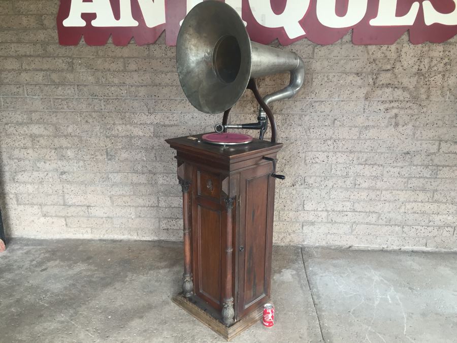 Working Antique Gramophone The World's Finest Reproducer Made In Germany With Large Sound Horn Trix Sound 78 Record Player [Photo 5]