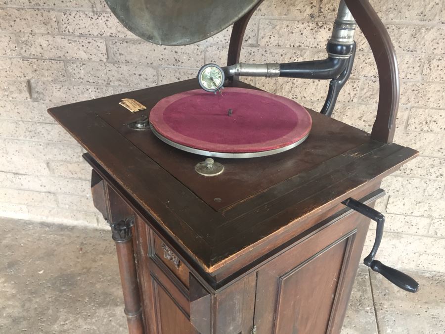 Working Antique Gramophone The World's Finest Reproducer Made In Germany With Large Sound Horn Trix Sound 78 Record Player [Photo 15]