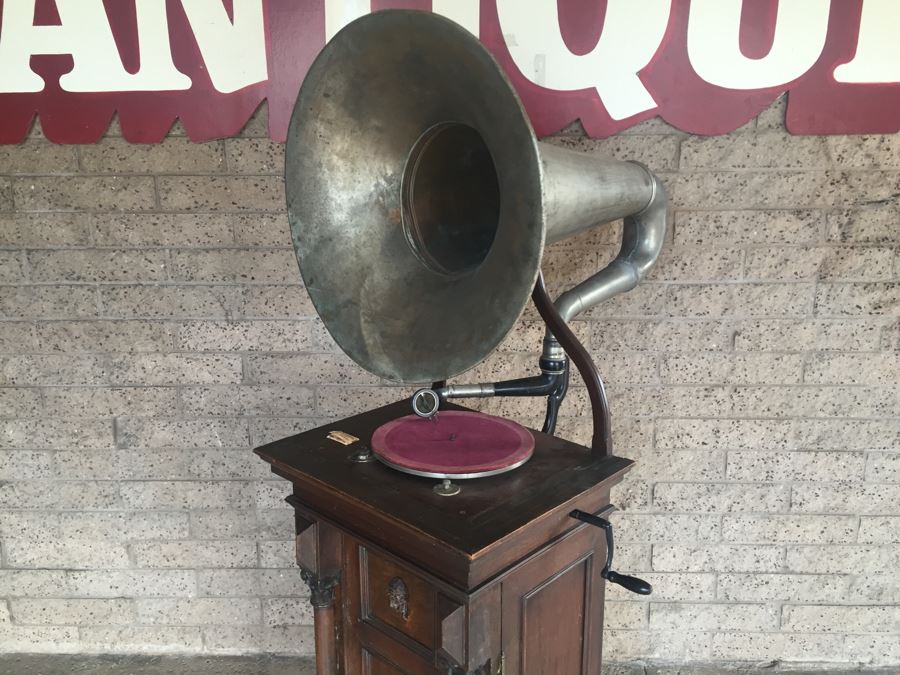 Working Antique Gramophone The World's Finest Reproducer Made In Germany With Large Sound Horn Trix Sound 78 Record Player [Photo 6]