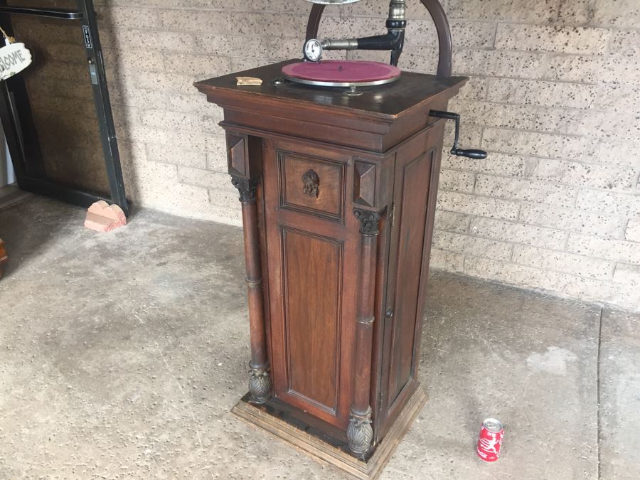 Working Antique Gramophone The World's Finest Reproducer Made In Germany With Large Sound Horn Trix Sound 78 Record Player [Photo 26]