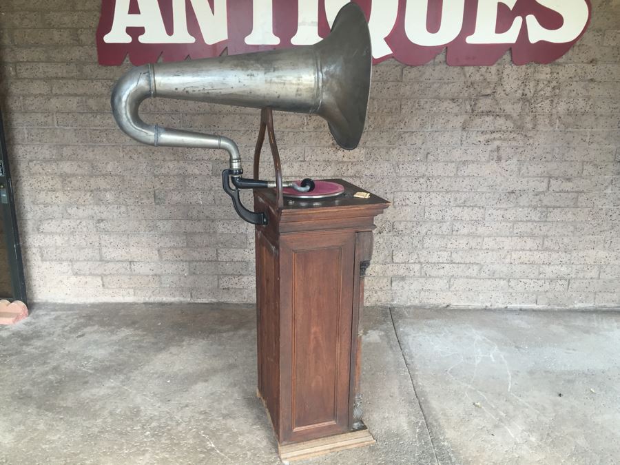 Working Antique Gramophone The World's Finest Reproducer Made In Germany With Large Sound Horn Trix Sound 78 Record Player [Photo 30]