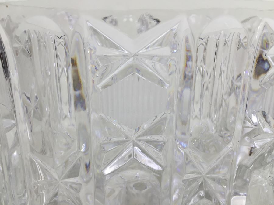 Large Cut Glass Candy Dish With Lid [Photo 7]