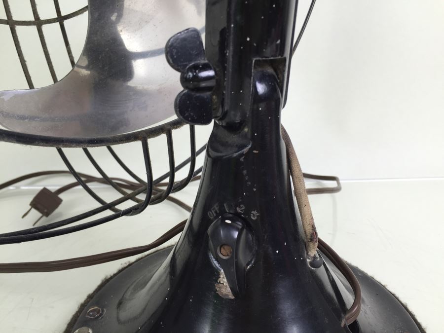 General Electric Art Decco Fan Circa 1938 49x936 16' AB/SC Vortalex Chrome Excellent Working Condition [Photo 16]