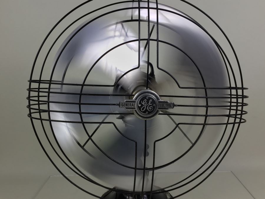 General Electric Art Decco Fan Circa 1938 49x936 16' AB/SC Vortalex Chrome Excellent Working Condition [Photo 24]