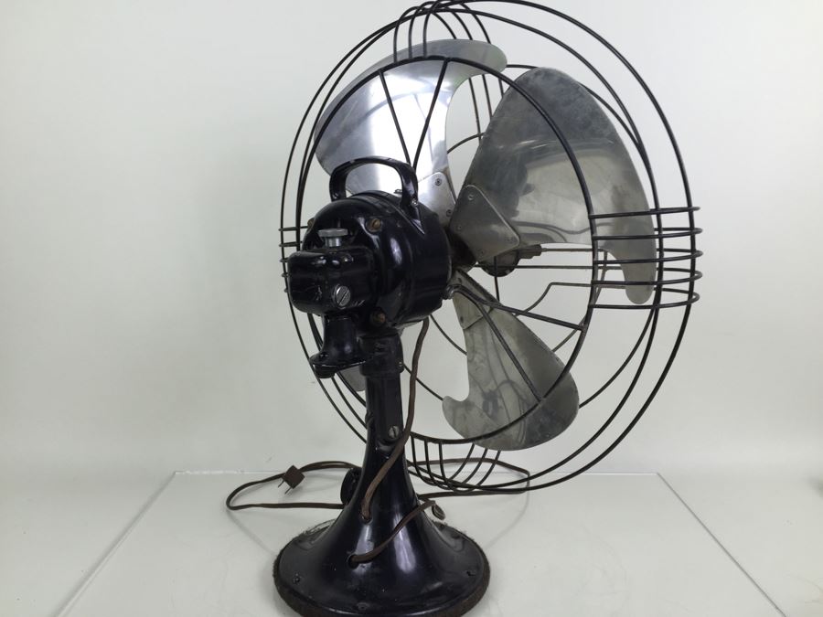 General Electric Art Decco Fan Circa 1938 49x936 16' AB/SC Vortalex Chrome Excellent Working Condition [Photo 18]