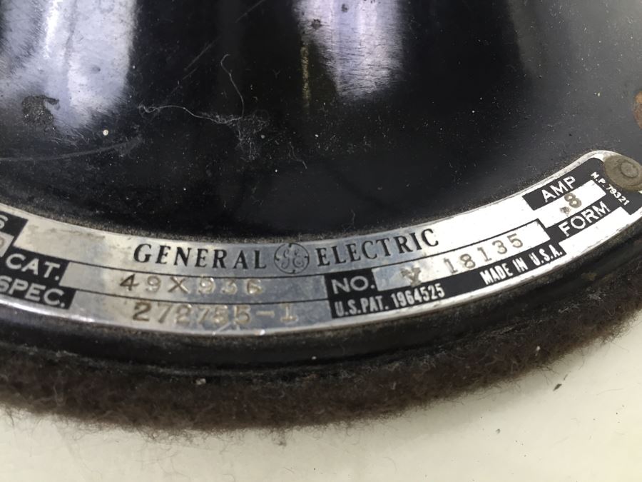 General Electric Art Decco Fan Circa 1938 49x936 16' AB/SC Vortalex Chrome Excellent Working Condition [Photo 11]