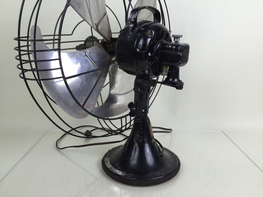 General Electric Art Decco Fan Circa 1938 49x936 16' AB/SC Vortalex Chrome Excellent Working Condition [Photo 15]