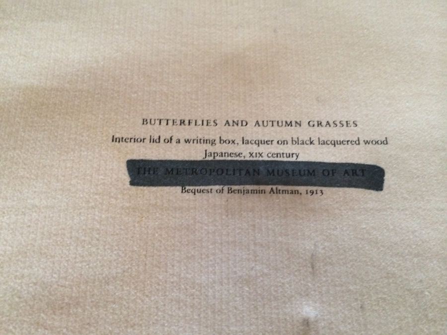 Japanese XIX Century Writing Box Lid Bequest of Benjamin Altman 1913 [Photo 2]