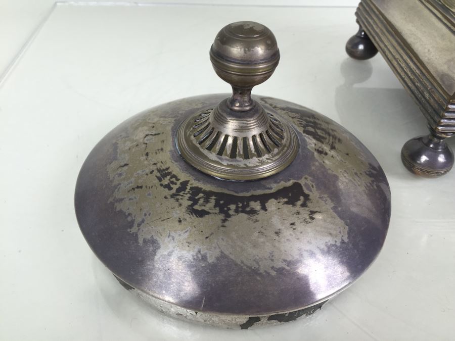 Vintage Hot Water Silver Plated Samovar Coffee Tea Urn  [Photo 11]