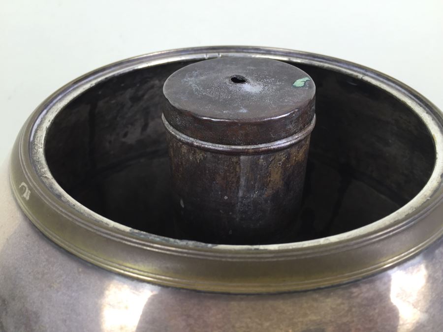 Vintage Hot Water Silver Plated Samovar Coffee Tea Urn  [Photo 12]