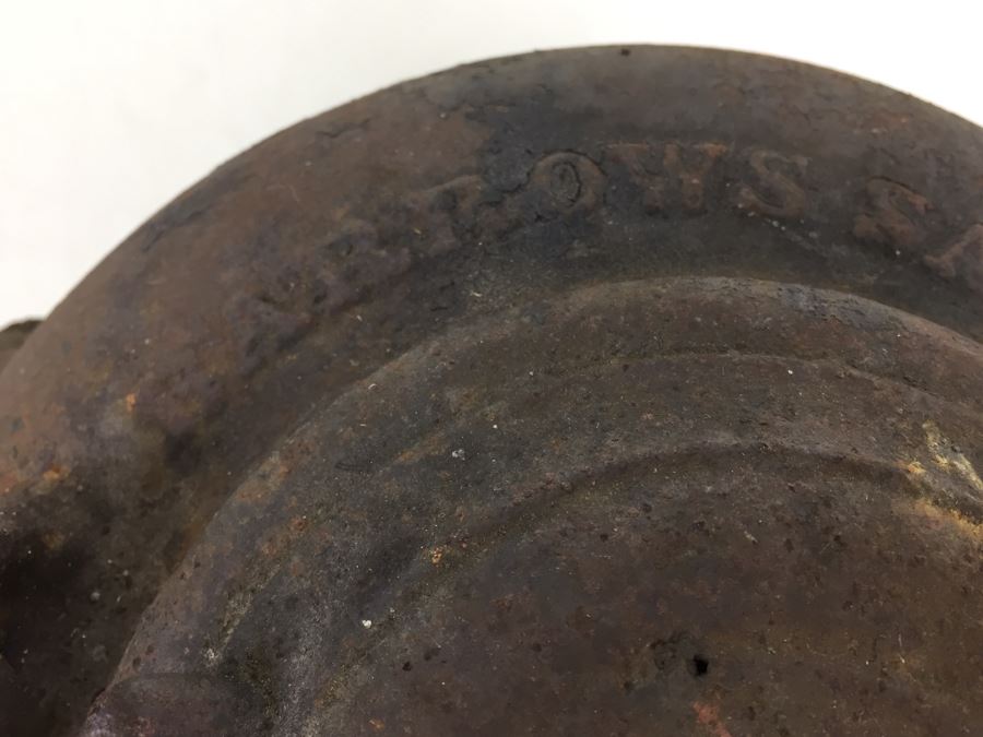 Vintage Cast Iron Tea Pot Kettle 'Barrows Savery & Co' Philadelphia