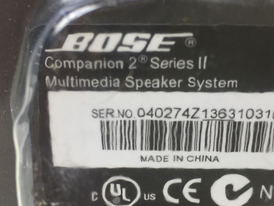 BOSE Companion 2 Series II Multimedia Speaker System New In Original Packaging [Photo 8]