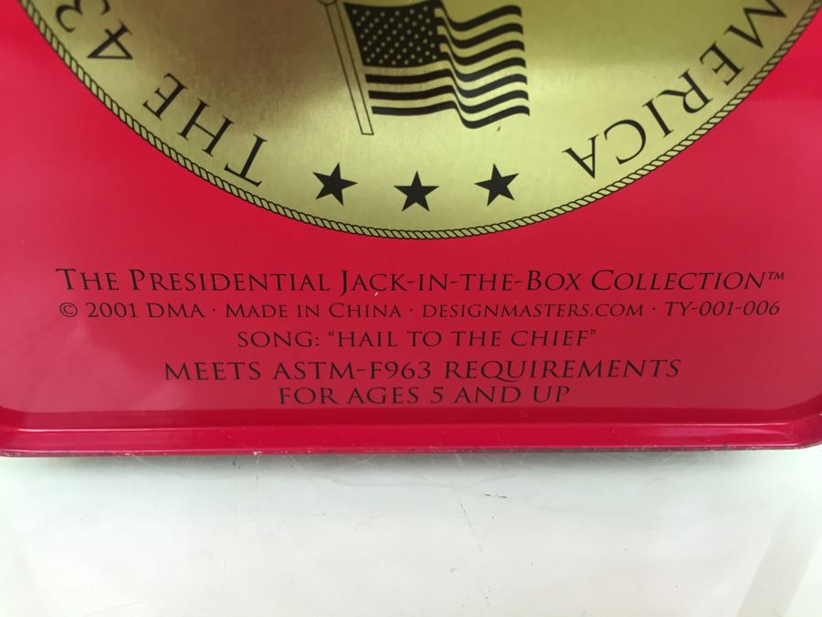 Presidents Of The United States Of America Jack-In-The-Box Collection George W. Bush Song 'Hail To The Chief' [Photo 8]