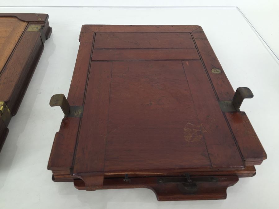 Thornton Pickard Imperial Triple Extension Half Plate Bellows Camera With Lens And (3) Plates [Photo 33]