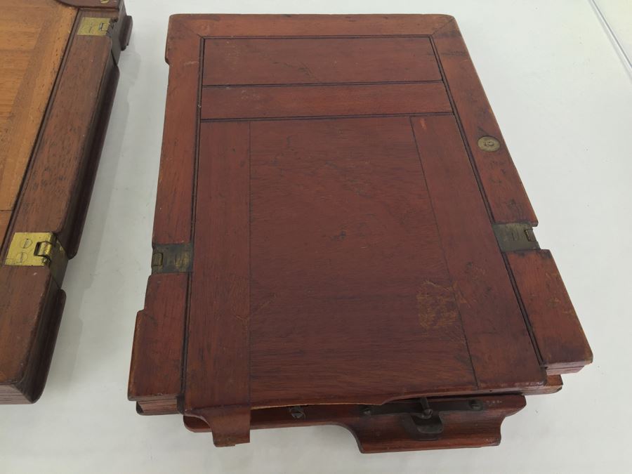 Thornton Pickard Imperial Triple Extension Half Plate Bellows Camera With Lens And (3) Plates [Photo 31]