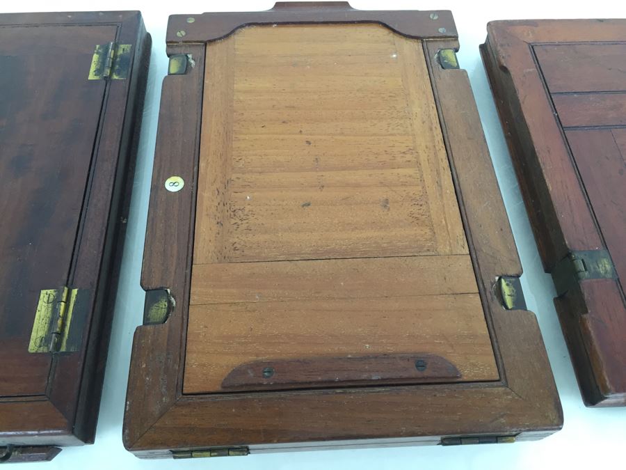 Thornton Pickard Imperial Triple Extension Half Plate Bellows Camera With Lens And (3) Plates [Photo 23]