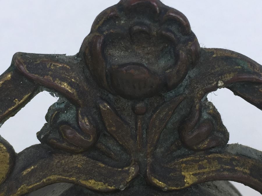 Vintage Art Nouveau Bronze Case New Haven Clock Co Clock [Photo 11]