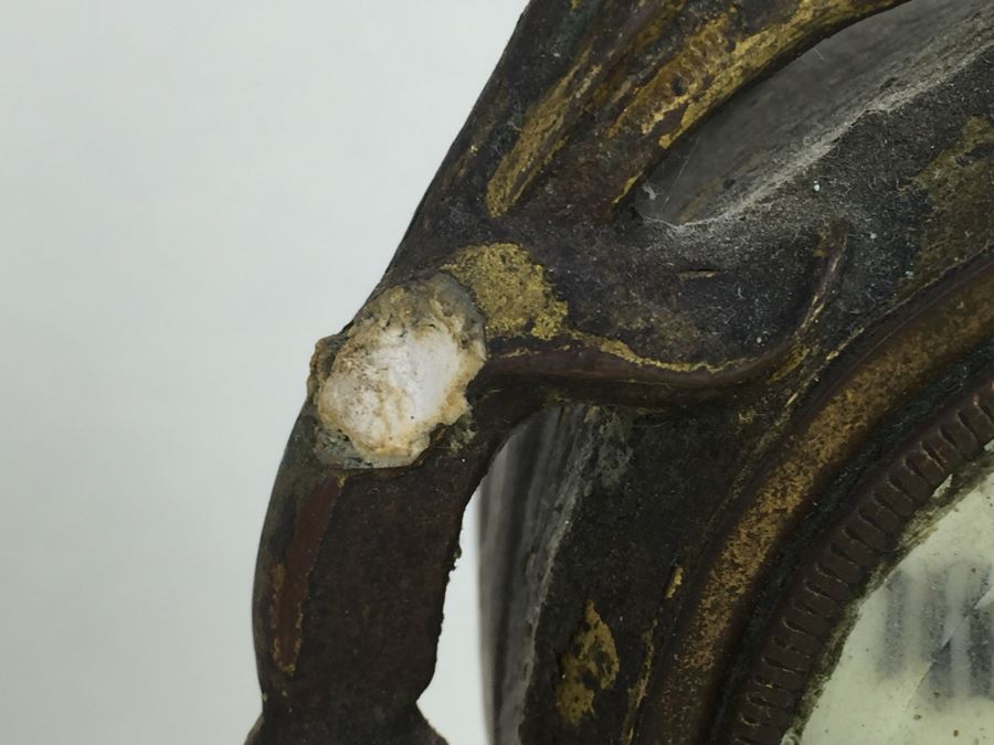 Vintage Art Nouveau Bronze Case New Haven Clock Co Clock [Photo 12]