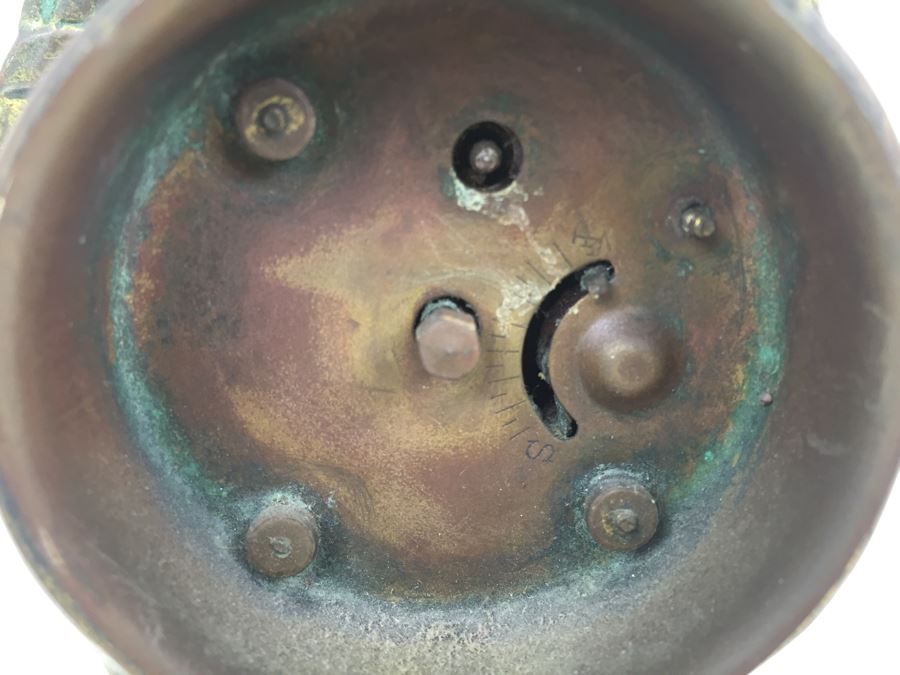 Vintage Art Nouveau Bronze Case New Haven Clock Co Clock [Photo 20]