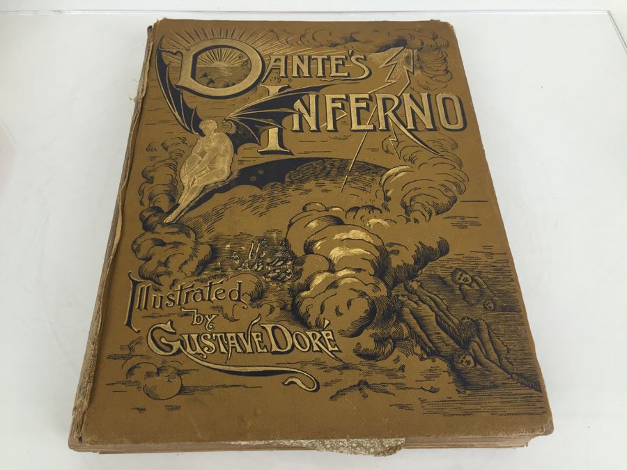 Dante's Inferno Hardcover Book With Illustrations By M. Gustave Dore New Edition Pollard & Moss 1887 [Photo 5]