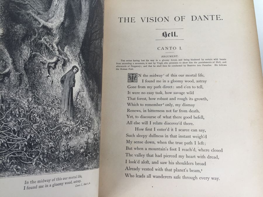 Dante's Inferno Hardcover Book With Illustrations By M. Gustave Dore New Edition Pollard & Moss 1887 [Photo 24]