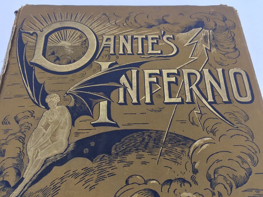 Dante's Inferno Hardcover Book With Illustrations By M. Gustave Dore New Edition Pollard & Moss 1887 [Photo 6]